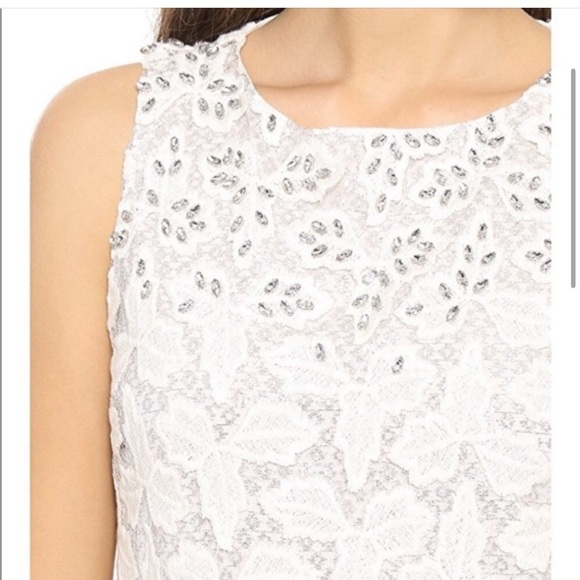 New! Alice and Olivia SZ 2, crystal jacquard lace shift dress. - Picture 9 of 13